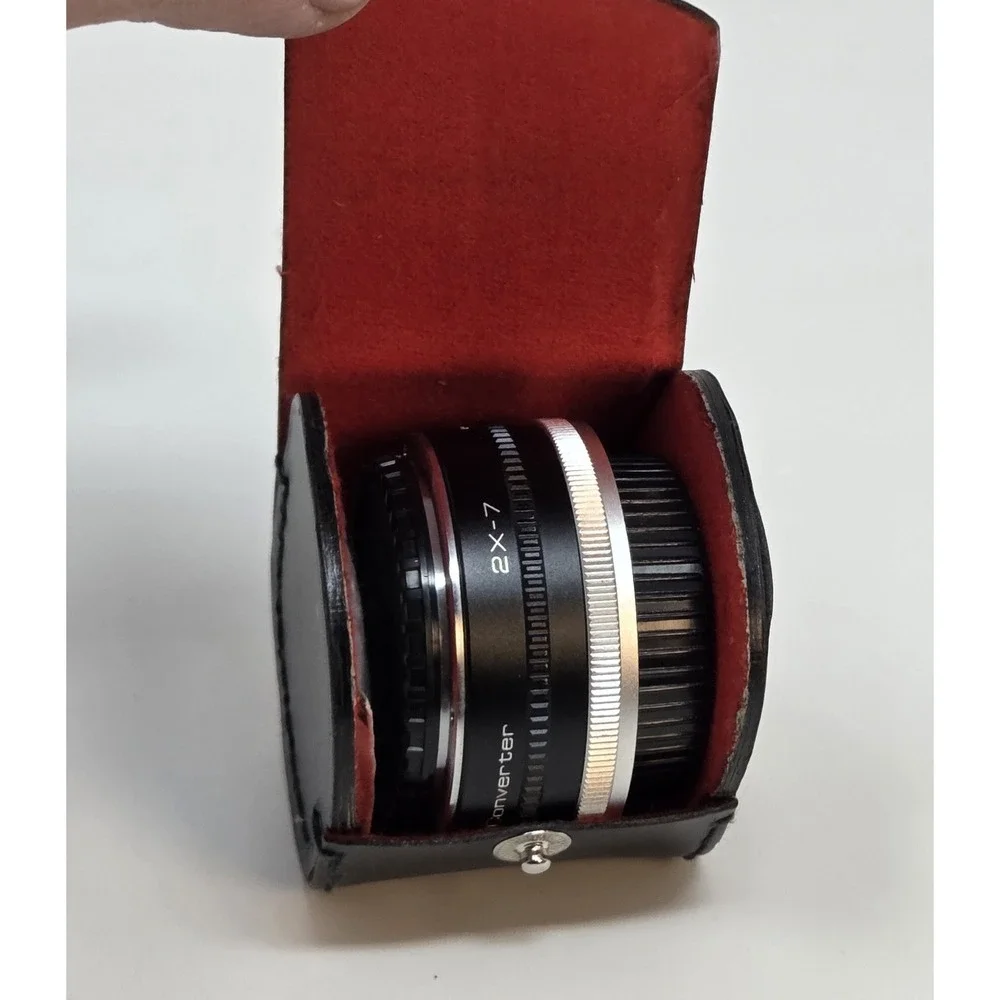 Vivitar MC Tele Converter 2X-7 Konica AR Mount Multi-Coated w/ Caps & Case Japan